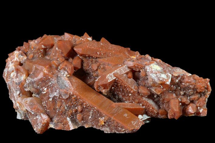 Natural, Red Quartz Crystal Cluster - Morocco #161091